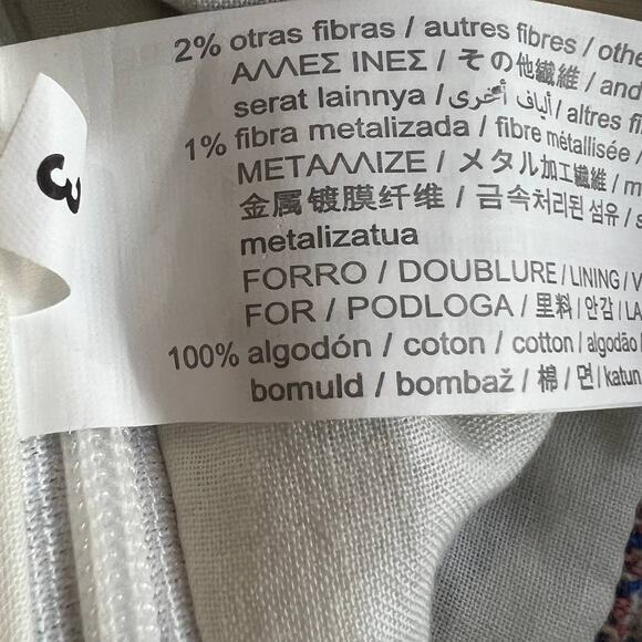 Zara Tweed Bustier Top Pink Blue XL Plaid Checkered Metallic Threading Crop Top - Picture 11 of 12